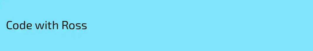 Code with Ross